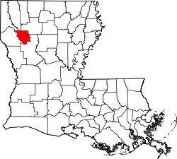 Location within the U.S. state of Louisiana