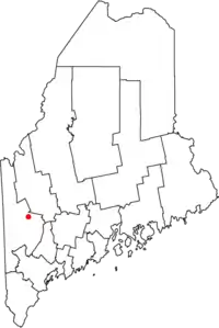 Location of Rumford, Maine