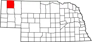 Dawes County map