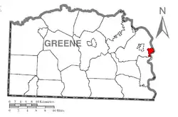 Location of Nemacolin in Greene County