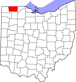 Map of Fulton County, Ohio