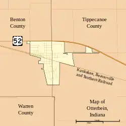 Map of Otterbein