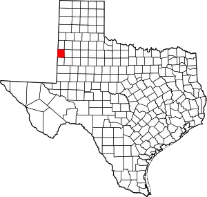 State map highlighting Cochran County