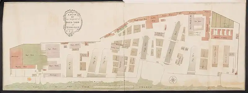 Map of the Dockyard in 1774