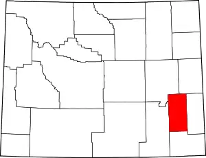 State map highlighting Platte County