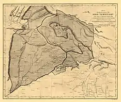 Sikh Empire at the death of Ranjit Singh in 1839