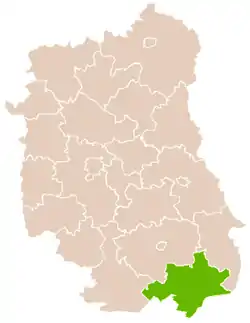 Location within the voivodeship