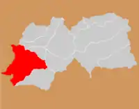 Location within Huaraz Province