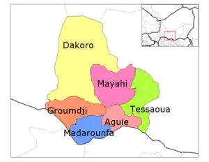 Madarounfa Department location in the region