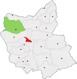 Location of Marand County in East Azerbaijan province