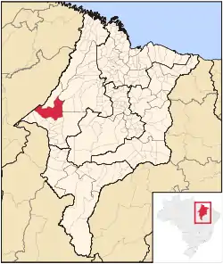 Location in Maranhão  state