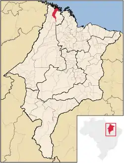 Location in Maranhão  state