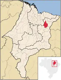 Location in Maranhão  state