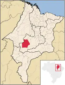 Location in Maranhão  state