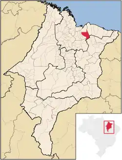 Location in Maranhão  state