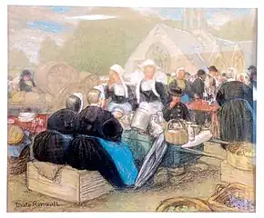 Breton market, Finistère, private collection.