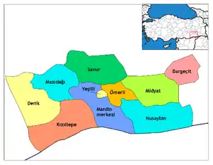 Districts of Mardin