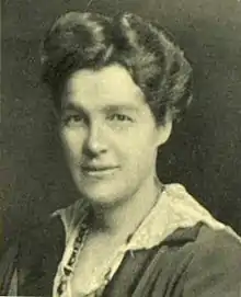 A head and shoulders photograph of a woman