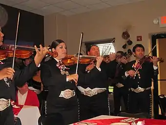 The  mariachi Herencia Mexicana band from San Antonio is shown performing at the former La Hacienda Del Rey in Zapata.