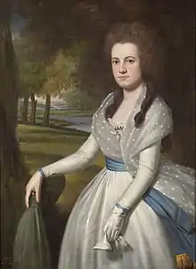 A portrait of Mary Ann Wolcott Goodrich, painted by Ralph Earl.