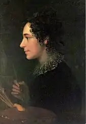 Marie Ellenrieder, self portrait,  1819. A German religious artist and the first woman to enter the Academy of Munich.