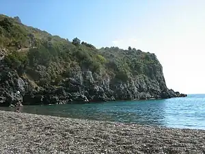 Lentiscella beach in Marina di Camerota