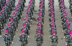 The Indonesian Marine Corps beret color is magenta purple.