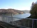 Pumped storage plant markers (Bach Dam)