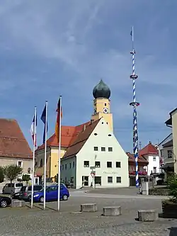 Market square with the Church of Saint Martin