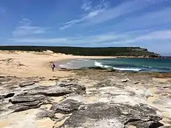 View across Marley Beach looking northwest