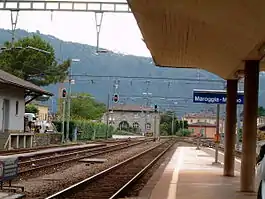 Melano village train station