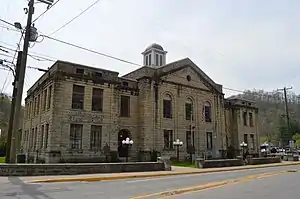 Martin County courthouse in Inez