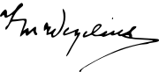 Wegelius's signature