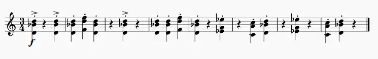 Martinu Symphony No. 1, 2nd movement, theme