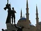 Martyrs' Monument and Al-Amin Mosque