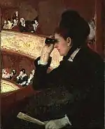 In the Loge by Mary Cassatt