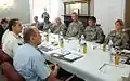 The Maryland National Guard hosts Bosnian Minister of Defense and Chief of Defense during a visit to Camp Fretterd Military Reservation, June 2012. The group met to speak about the future of the SPP and how it strengthens the relationship between Bosnia and Herzegovina, Maryland and the United States.