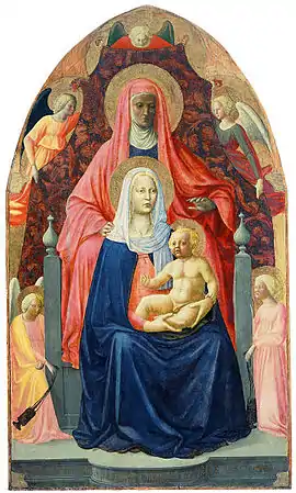 The Virgin with Saint Anne, by Masolino (1434-1425)