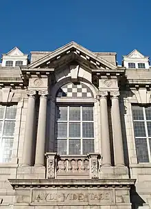 Open pediment above an arch; Masonic Temple, Aberdeen, 1910