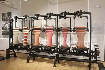 Row of looms