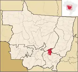 Location of Primavera do Leste in Mato Grosso