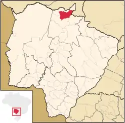 Location in Mato Grosso do Sul  state