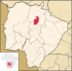 Location in Mato Grosso do Sul  state