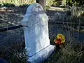 Mattie Culver's gravestone near the confluence of Nez Perce Creek and the Firehole River