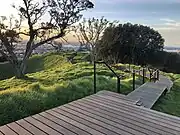 Boardwalk on the eastern side of the crater.