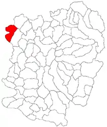 Location in Caraș-Severin County