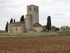 The church of Cabanac, in Mauroux