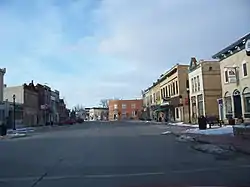 Downtown Mayville, part of the Main Street Historic District