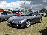 OEM BBS forged aluminum wheels on a 2002 Mazda RX-7 Spirit R Type A