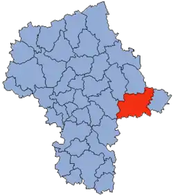 Location within the voivodeship